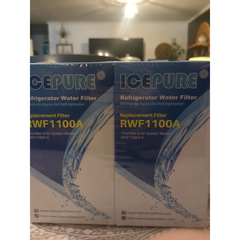 2 Pack IcePure Replacement Water Filter RWF0100A, RWF1100A-S